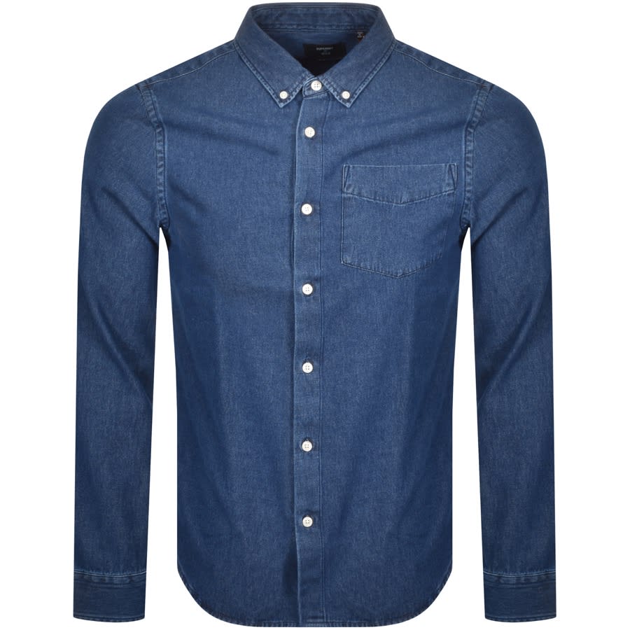Alternative Image for ProductSuperdry Denim BD Long Sleeved Shirt Blue1
